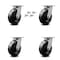 Service Caster 6 Inch Kingpinless Phenolic Wheel Swivel Caster Set with Swivel Lock SCC SCC-KP30S620-PHR-BSL-4 - alternate 1